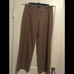 The Limited camel wide leg dress pants